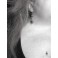 Pompadour, Boucles d'oreilles Baroques Bleu, Reine, Royal