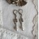 Boucles d'oreilles Serpent argenté, Boucles Art Déco, Dormeuses serpents, Gothique