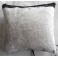 Coussin victorien Porte Alliances Gothique Rose noir et blanc, Rayures, Mariage Noir